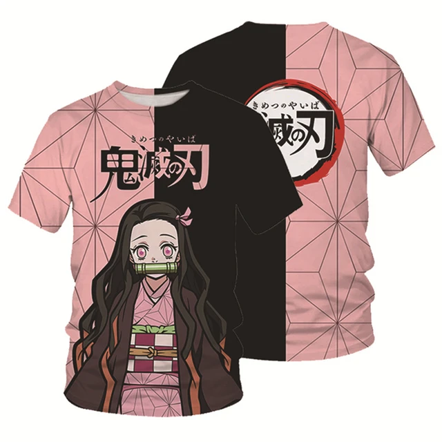 Hot Anime Demon Slayer Cosplay Kochou Shinobu Tsuyuri Kanawo T-Shirt Kids T- Shirt