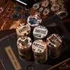 1Roll 2M Tape Art handbook Adhesives retro handbook DIY material decoration loop stickers Supplies Scrapbook cut 65mm*2m 3