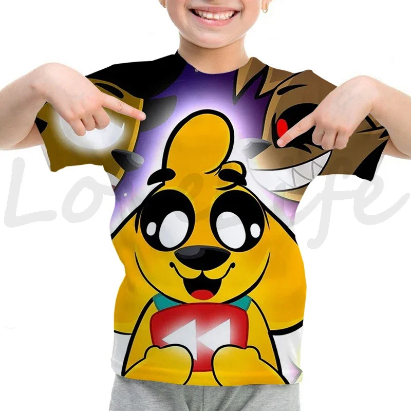 Camiseta de Los Compas Mikecrack de Anime para niños, camisetas