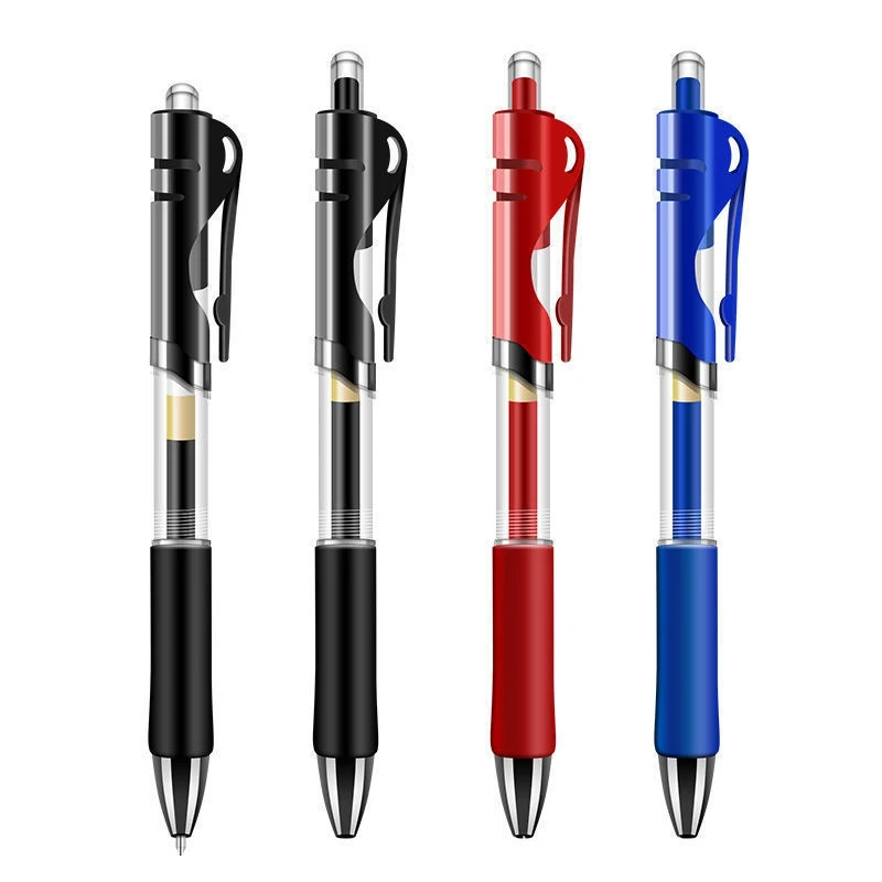 

50Pcs Press neutral pen on the carbon refill of the student's stationery school teacher revised Office bullet pen ballpoint pens