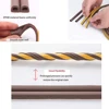 Door Insulation Seal Strip Tape Self-adhesive Acoustic Rubber Foam Weatherstrip Window Sound Draft Stopper Weather Strip 3