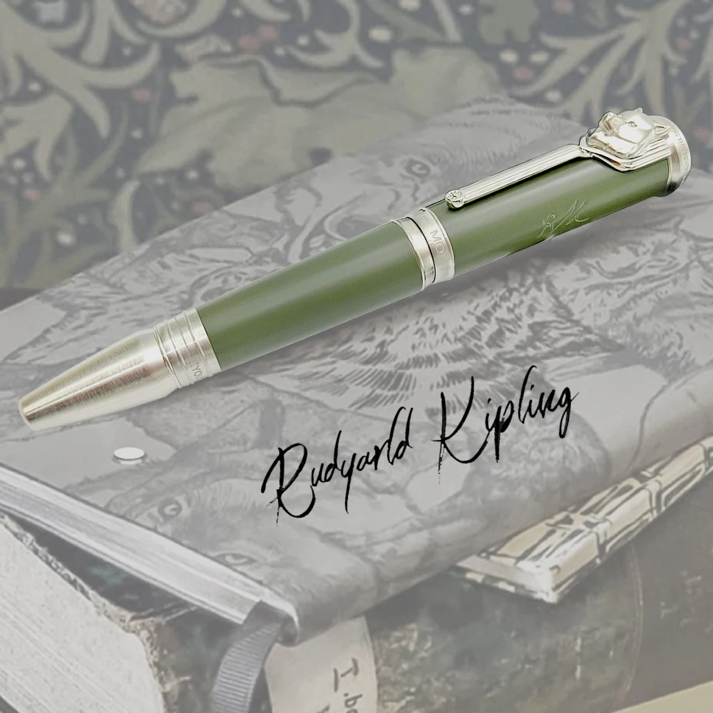 YAMALANG Writer Edition Rudyard Signature With MB Serial Number Ballpoint Pen Writing Smooth Stationery Embossed Wolf Head hp probook 450 g9 wolf pro security edition 6a163ea