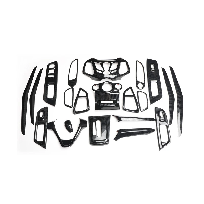 For Ford Ecosport 2013 2014 2015 2016 2017 ABS Carbon Fiber Style