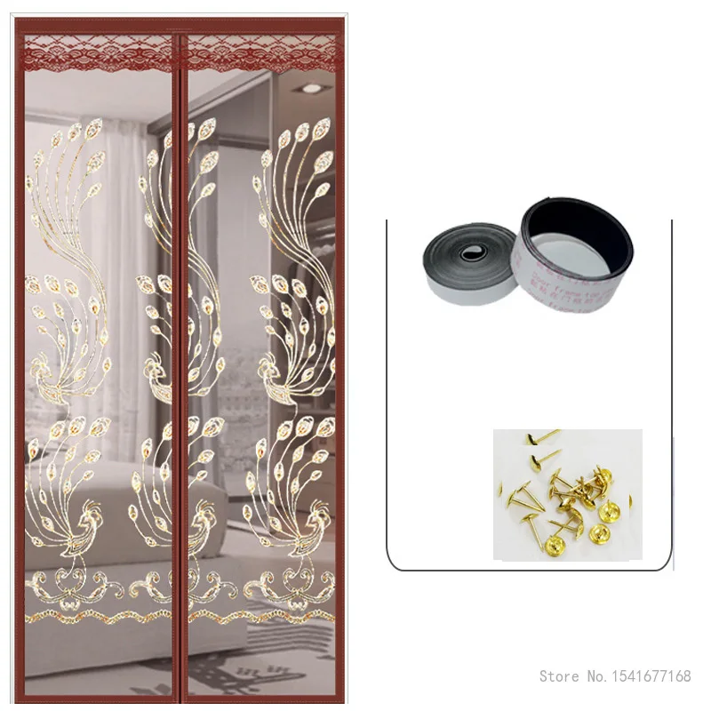 Magnetic Screen Door Curtain, Anti Mosquito Net, Insect Fly Bug Curtains, Automatic Closing Mesh, Custom Size and Large Size 1Pc