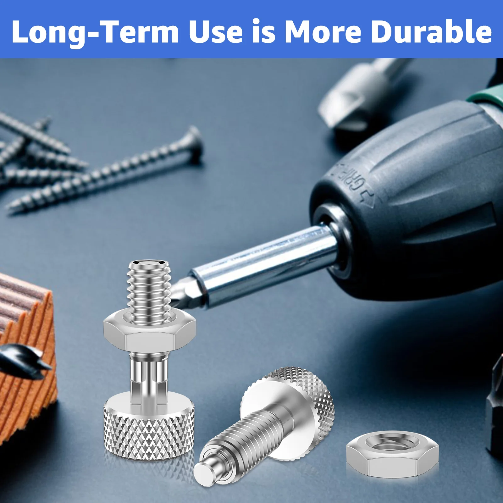 M6 Quick Release Pins Stainless Steel Hand Retractable Spring Plunger Knurled Knob Plungers Self-locking Screw Bolts With Nuts