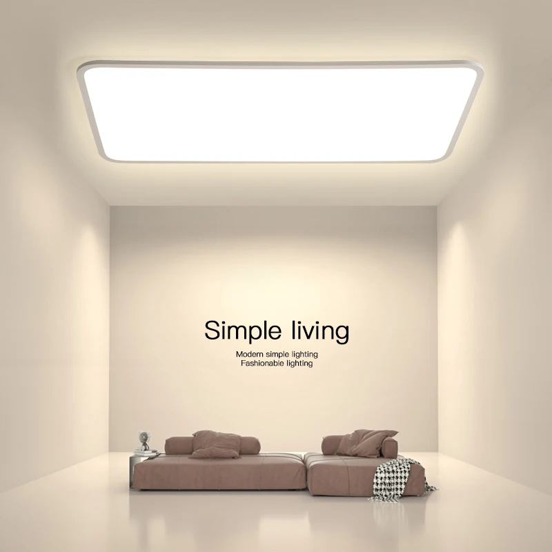 โมเดิร์น Ultrathin LED โคมไฟเพดานรีโมทคอนโทรลห้องนั่งเล่นภายในบ้านตกแต่งห้องนอนระเบียงทางเดินติดตั้ง 1