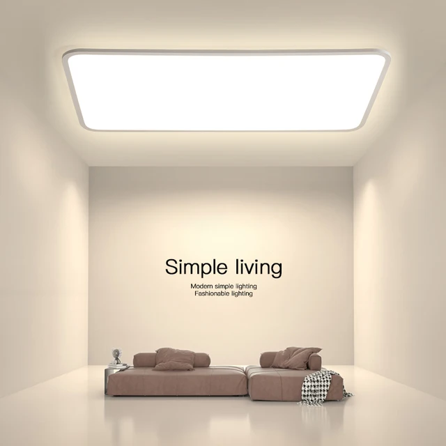 โมเดิร์น Ultrathin LED โคมไฟเพดานรีโมทคอนโทรลห้องนั่งเล่นภายในบ้านตกแต่งห้องนอนระเบียงทางเดินติดตั้ง 1