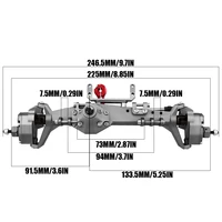 1/10 RC Crawler All Metal Front and Rear Portal Axle for Axial Capra 1.9 UTB AXI03004 Buggy F9 Wraith 90018 RR10 Upgrade Part - Image 4