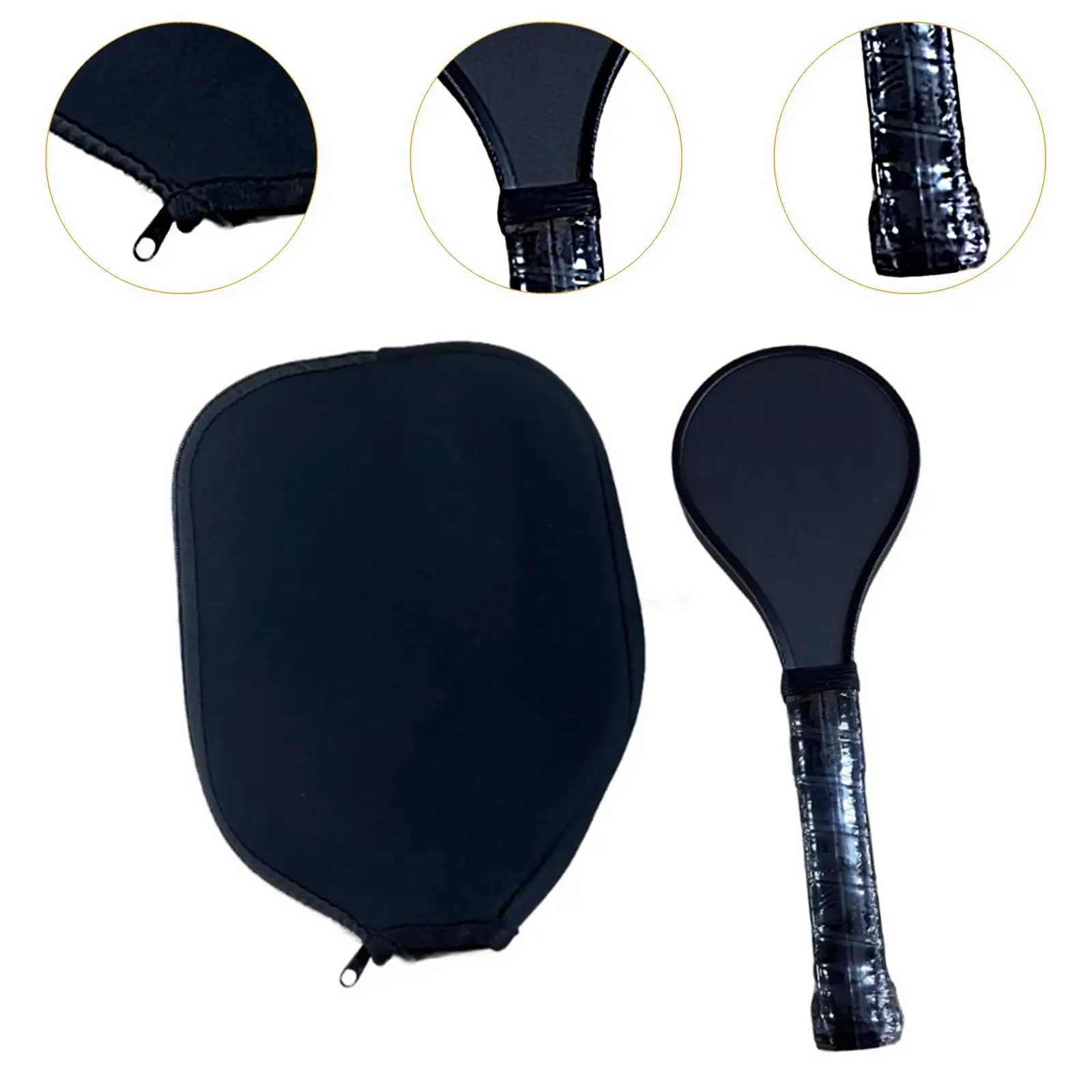 Pickleball Sweet Spot Paddle Pickleball Training Equipment Portable Long Handle Racquet for Beginners and Advanced
