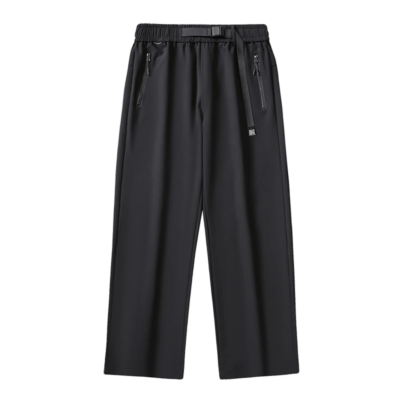 

Male Men's Casual Pants Solid Color Comfort Straight Leg Relaxed Pocket Pants Slacks Sport Pants Wide Leg Pants Hiking Outdoor