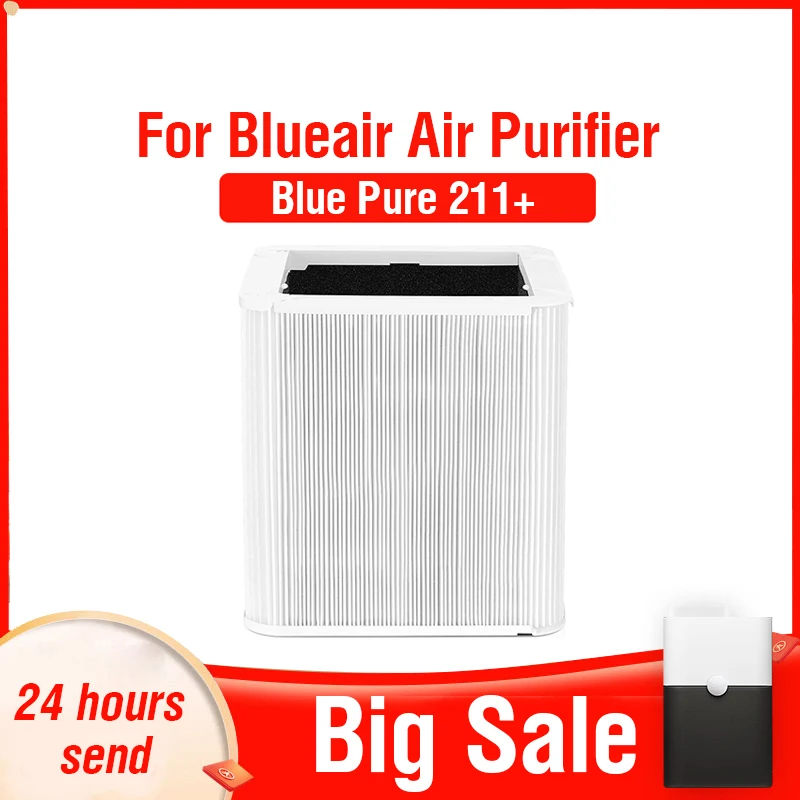 Lot De 2 Filtres HEPA De Rechange Pour Purificateur Blueair Blue Pure 211+ Et Max - Filtration 99,97% Des Particules & Charbon Actif