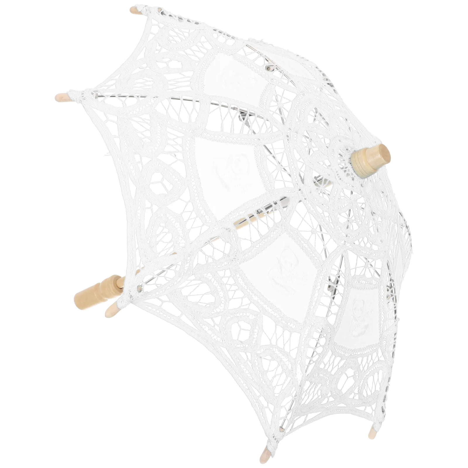 

Beach Necessities for Vacation Embroidery Lace Umbrella Vintage Decor Decorative
