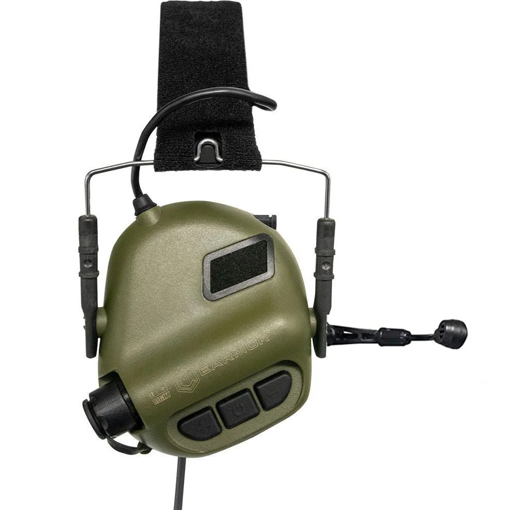 EARMOR M32 MOD4 Tactical Headset Jagd & Schie&szlig;en Ohrensch&uuml;tzer MIT Mikrofon Sound Verst&auml;rkung Nato TP120 Jacke