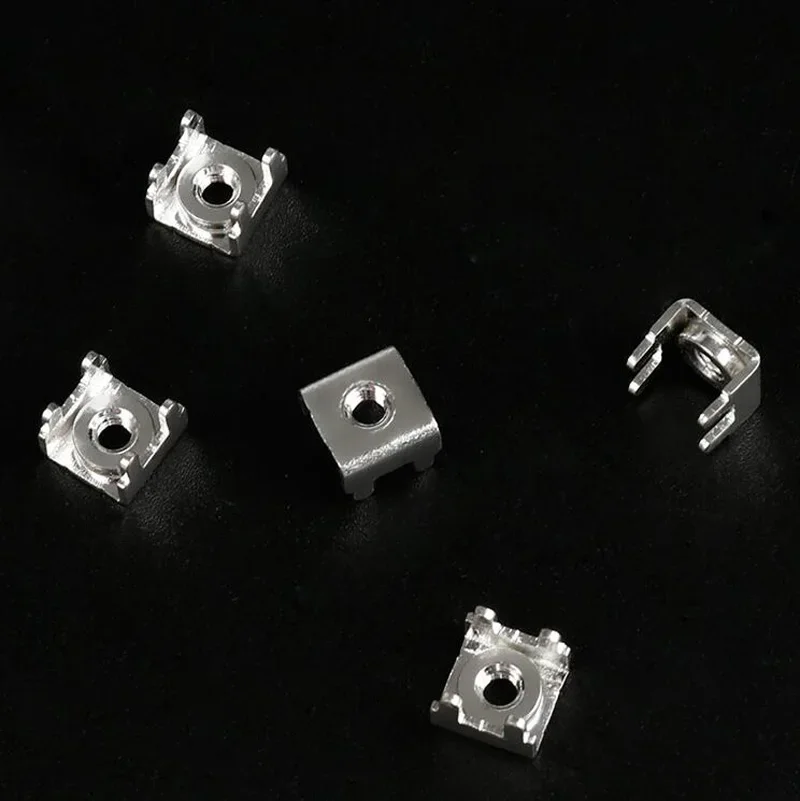 Tapping U-shaped Copper Pins Metal Pressure Riveting Fixed Seat PCB-18 M3 Nut Welding Terminal 100pcs