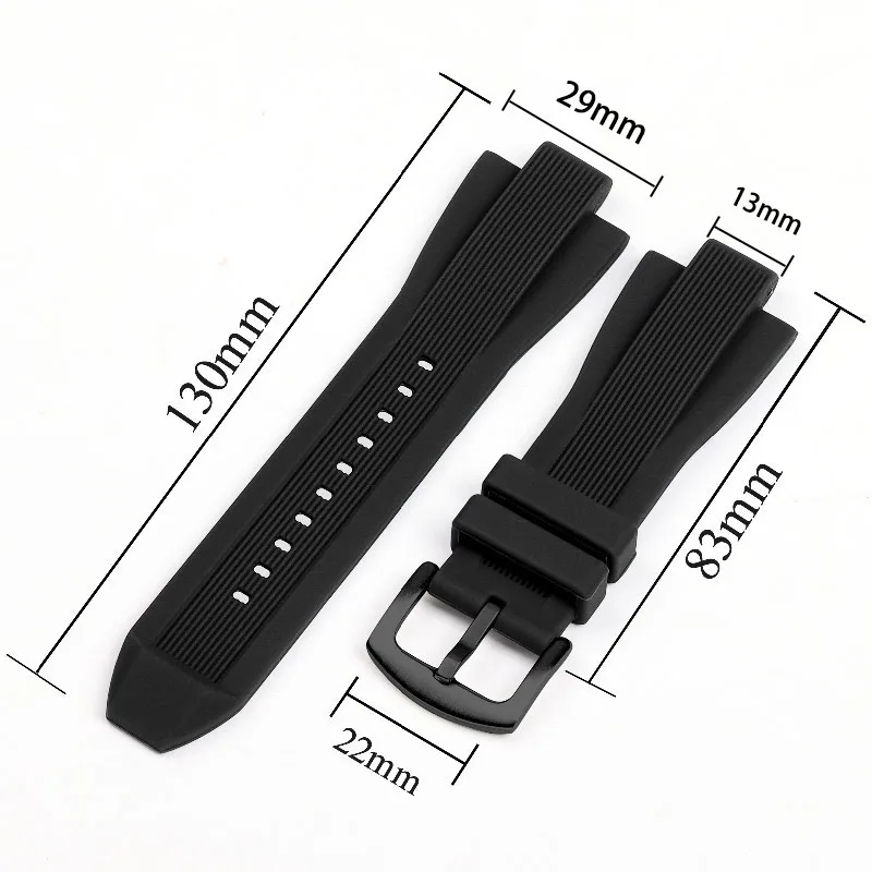 Silicone Waterproof Smart Watch Strap - Original Design, Durable and Comfortable