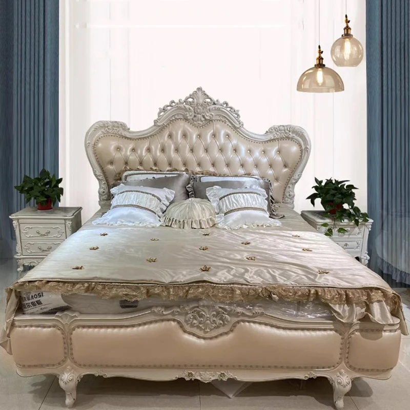 Glamour Nordic Bed Frames Master Leather Storage Full Size Twin Bed Frame Design Moderno Sleeping Letto Matrimoniale Furniture