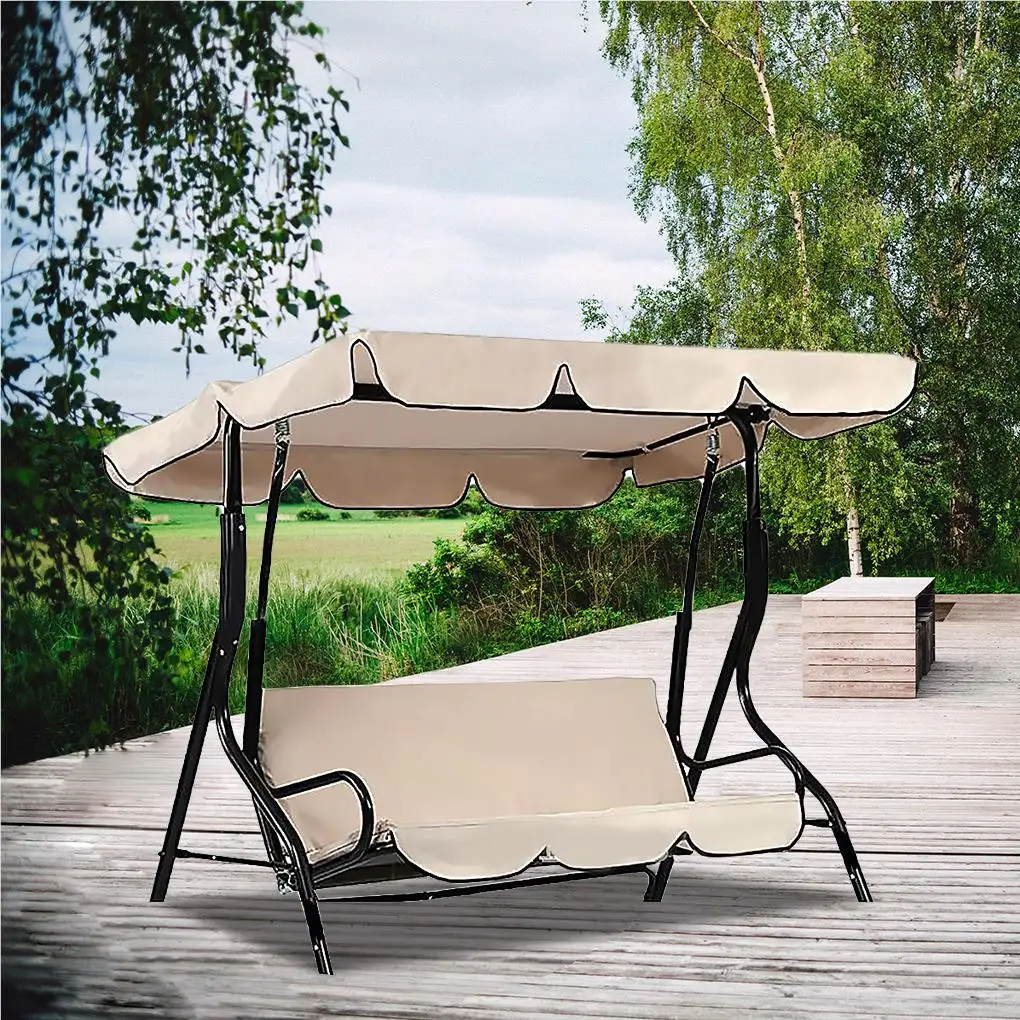 Polyester Swing Chair Canopy Sunproof PA Coating Replacing Sunshade Outdoor Garden Front Yard Patio Top Cover outdoor awnings