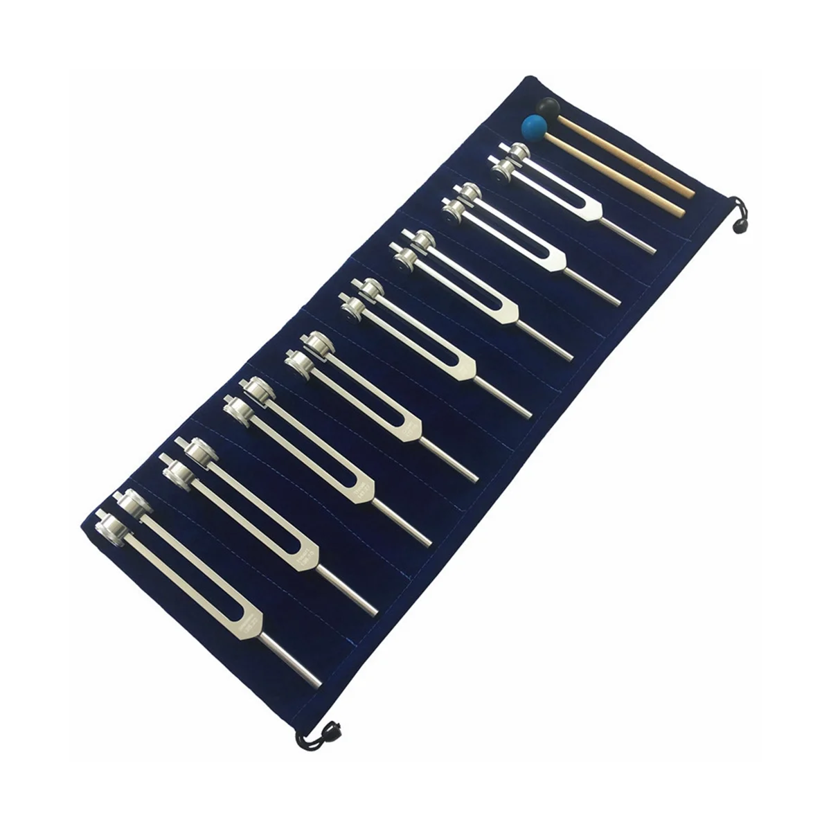 New Chakra Tuning Fork Set for Healing, 8 Pieces Silver Chakra Tuning Fork for Meditation 6