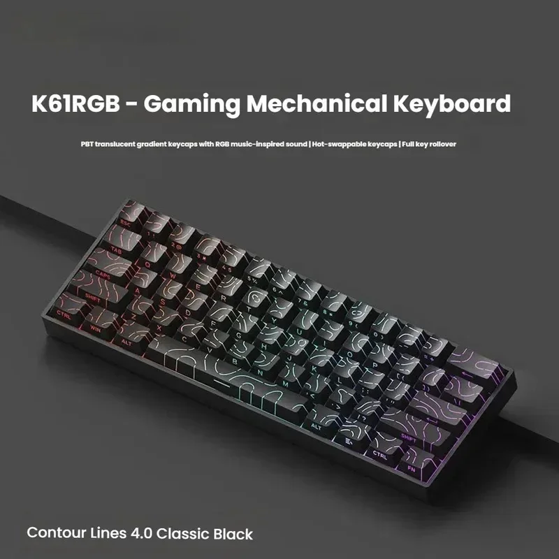 자기식 기계식 키보드 8K 저지연 E-스포츠 게이밍 키보드 RGB 0.01mm RT 정확도 PC 액세서리 선물