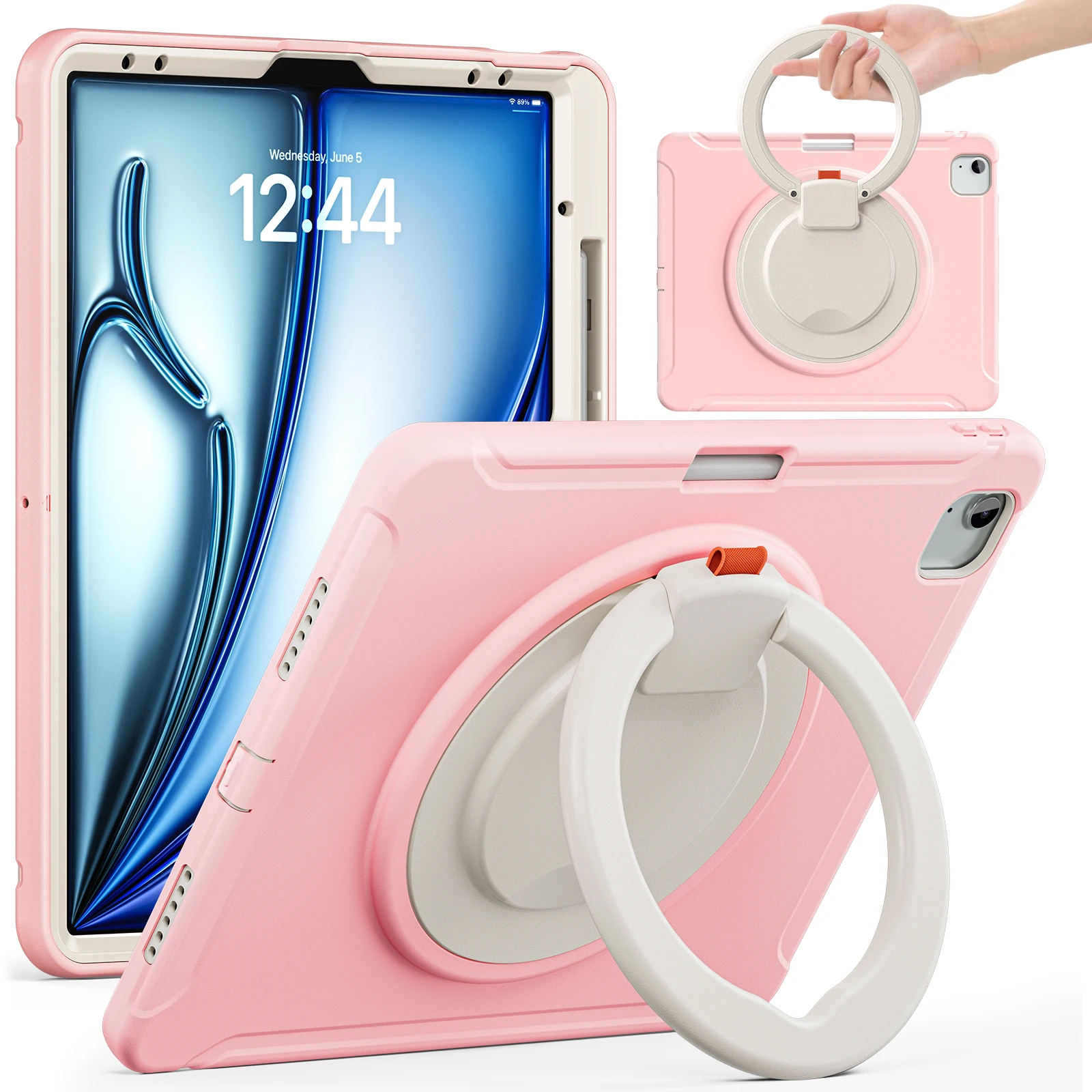 Kids Shockproof Tablet Protector Stand Case with Handgrip Cover