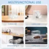 Double Layer Acrylic Storage Box with Drawer and Lid Clear Dryer Sheet Container Laundry Room Organization Decor Container 4