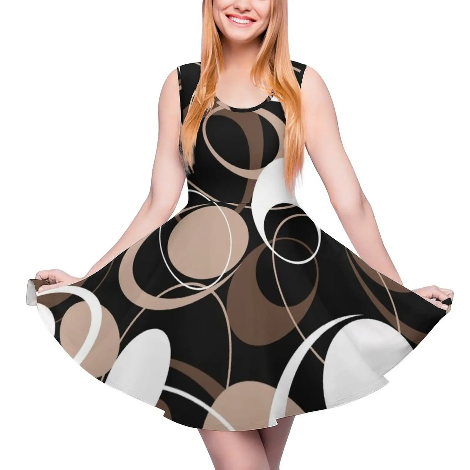 Retro 60s Ovals Sleeveless Dress dress Party dresses