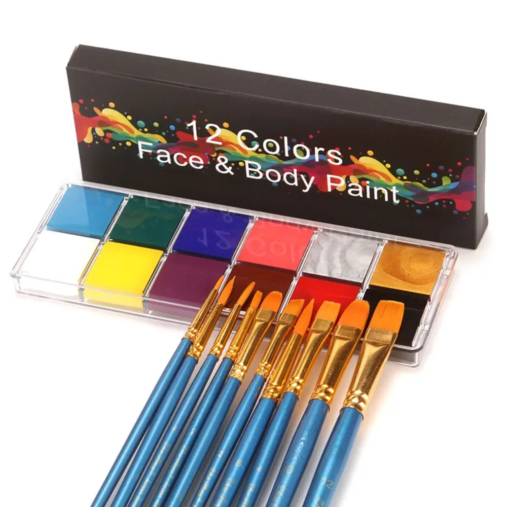 12 Color/set New Face Makeup Painting Pigment Eye Liner Oil Painting Art Face Painting Body Paint
