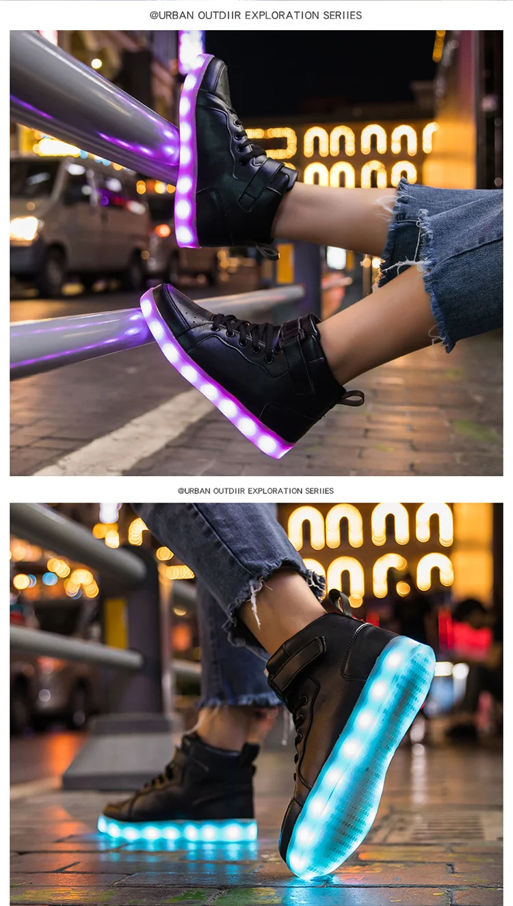 Luminous LED Light For Adults Men Women Children Boys And Girls Luminescent Sports Shoes Sizes 25-47_voghion.com