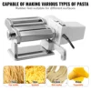 VEVOR Electric Fresh Pasta Maker Machine Stainless Steel Noodle Rollers Cutter Slicer for Cutting Home Appliance 5