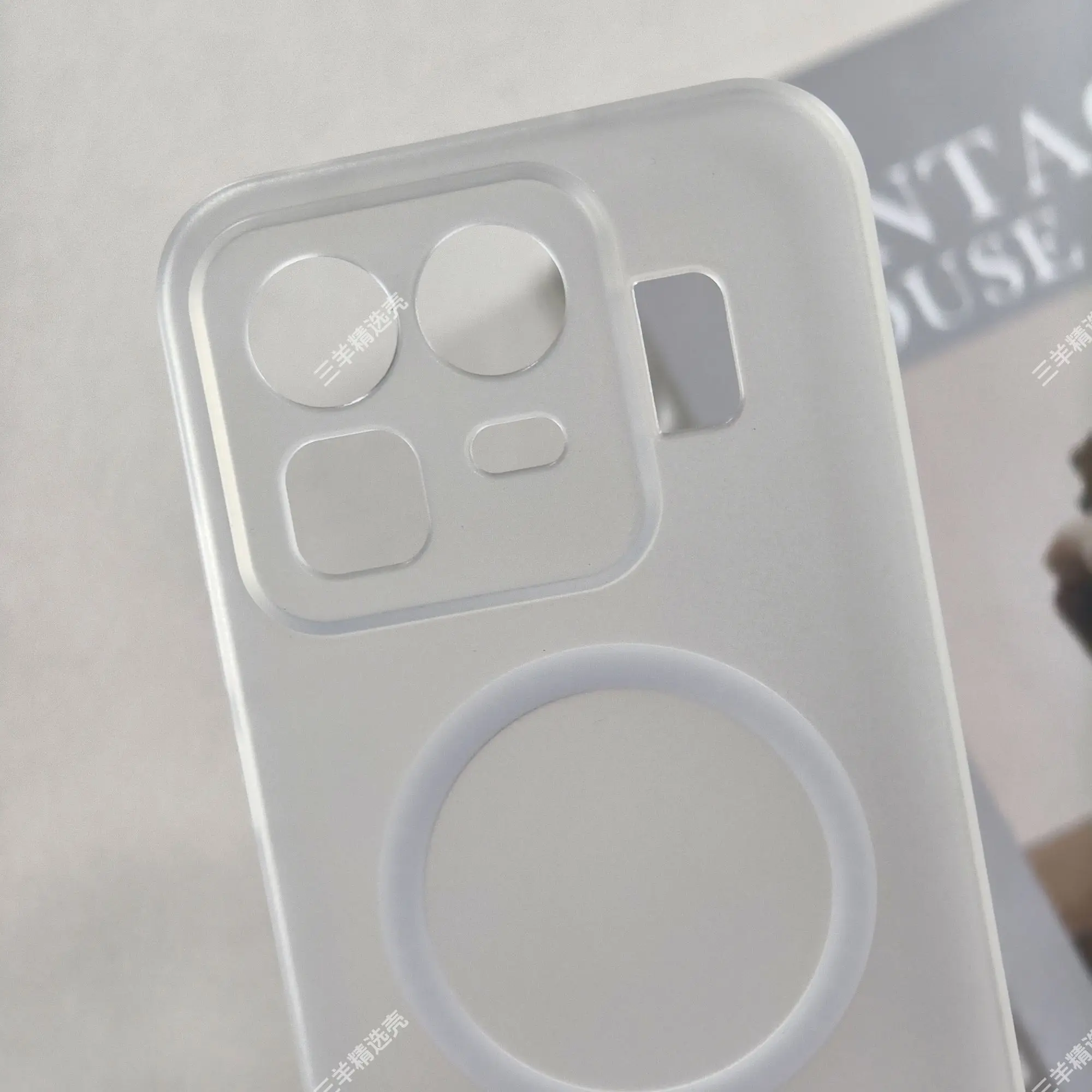 Solid Color Transparent White & Gray Shockproof TPU Matte Case