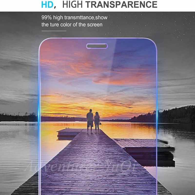 2pcs Anti Blue Ray Light Tempered glass For iPhone 15 14 13 12 11 Pro Max 12Mini SE2020 XR XS X 7 8 6 6S Plus Screen Protector