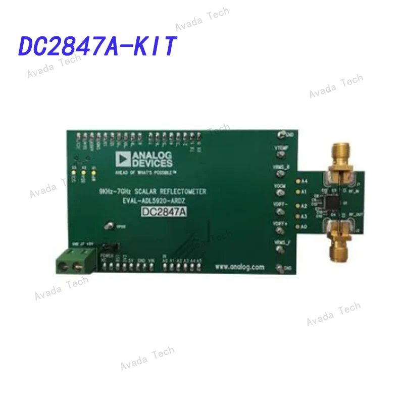 

DC2847A-KIT RF development tools from 9 kHz to 7 GHz, Bidirectional RMS and VSWR Detector