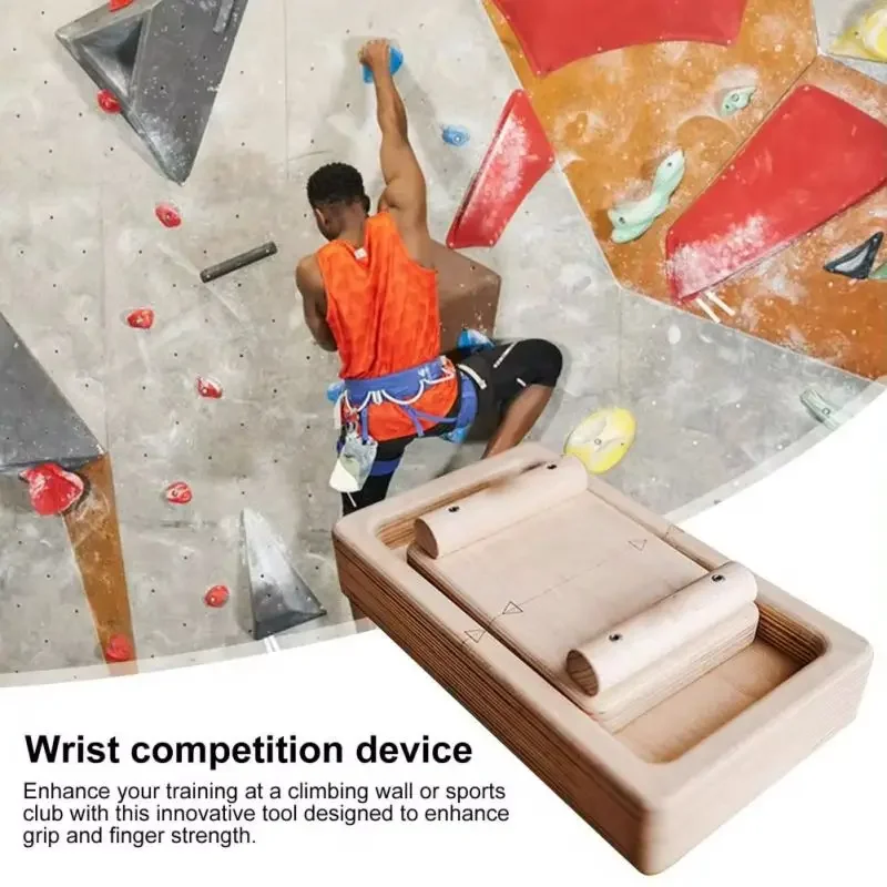 Tug Of War For Climbers Finger Armwrestling Wooden Climbing Finger Exercisers Finger Wrist Strength Tug-Of-War Board 3