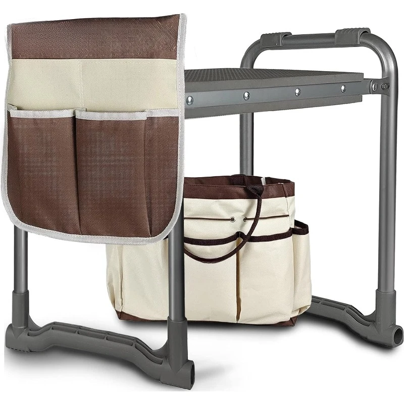 Foldable Garden Kneeler with Tool Bags 1
