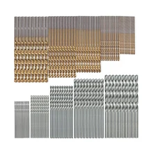 

1/1.5/2/2.5/3mm 50Pcs Titanium Coated Drill Bits HSS High Speed Steel Drill Bits Set Power Tool for Woodworking Aluminum Plastic