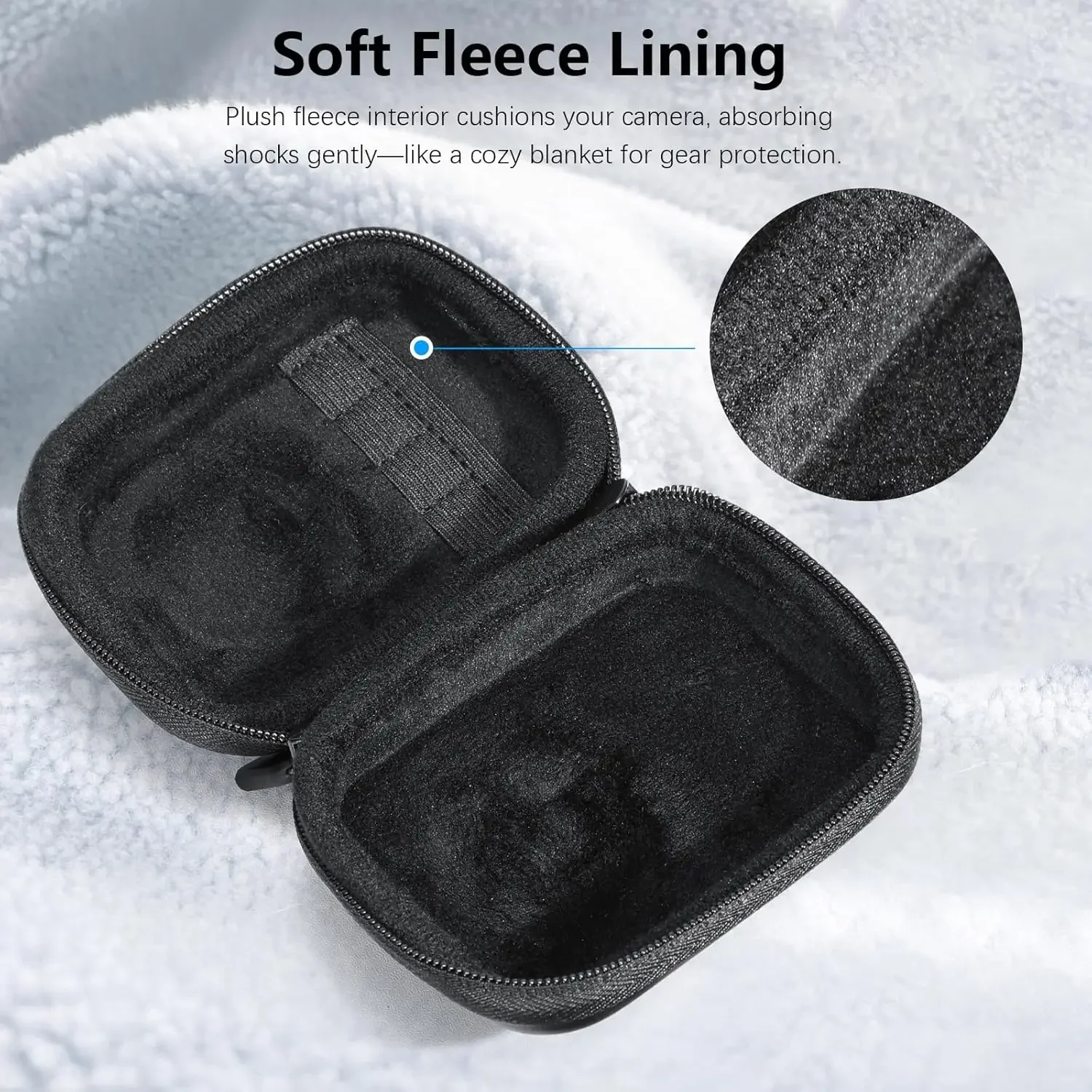 for DJI OSMO 360 Portable Storage Bag with Carabiner Carrying Case Protective Shell Anti-Lost Cases for DJI OSMO360 Accessories