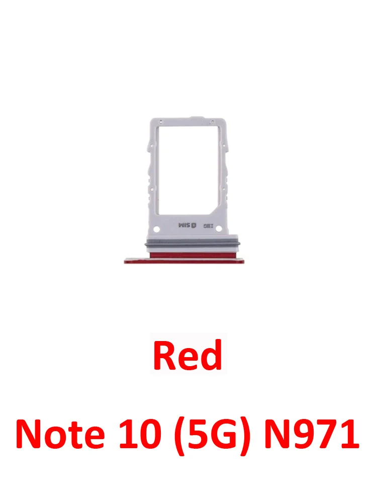 Black SIM Card Tray Slot Holder for Samsung Galaxy Note 10 Series