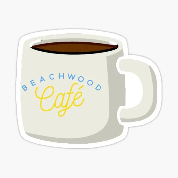 

Beachwood Cafe Mug 5PCS Car Stickers for Kid Bumper Home Print Window Cartoon Laptop Decor Wall Art Stickers Luggage Fridge