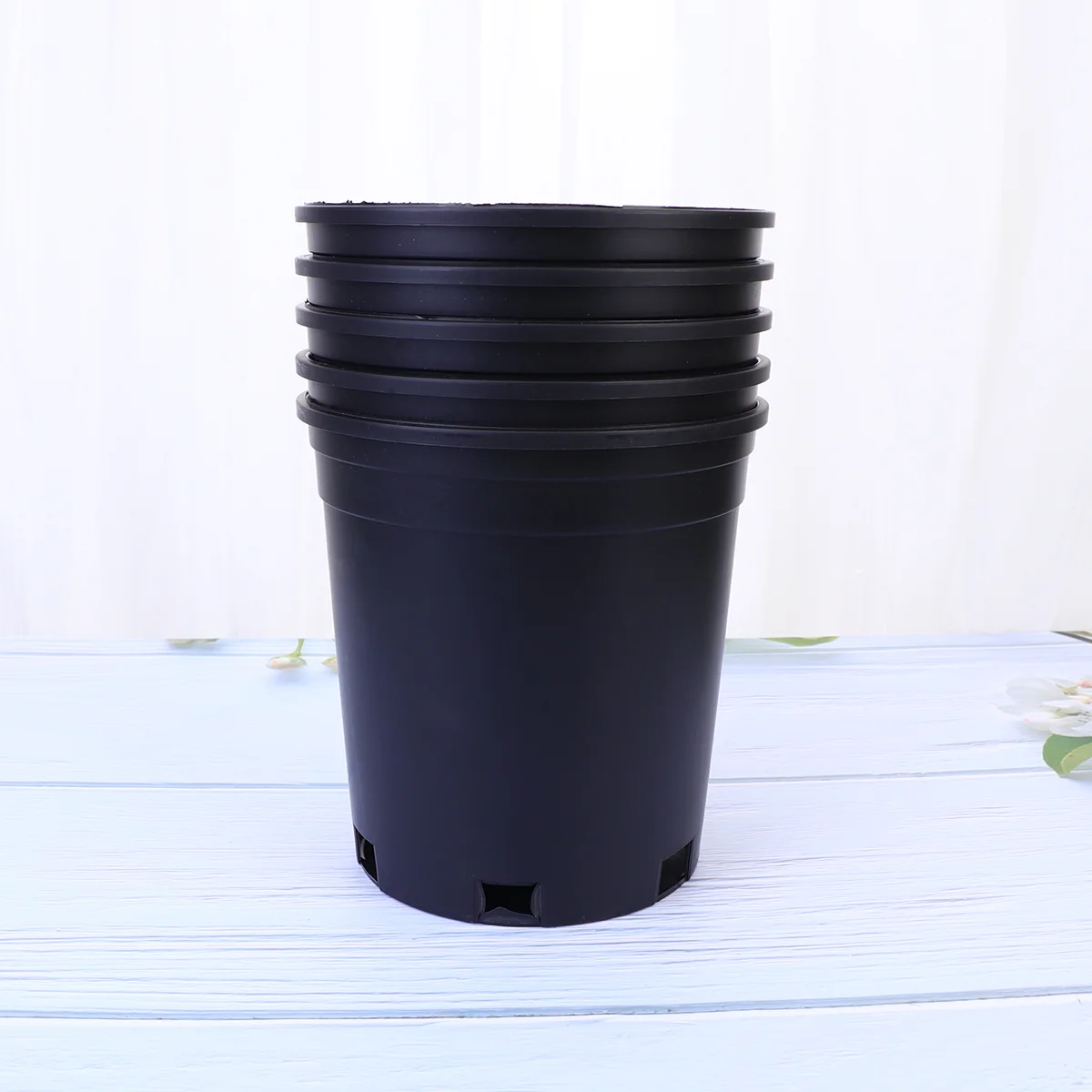 

1/3/5 Gallons Thicken Plastic Flower Pots Round Tree Growing Bucket Garden Balcony Planter Pots