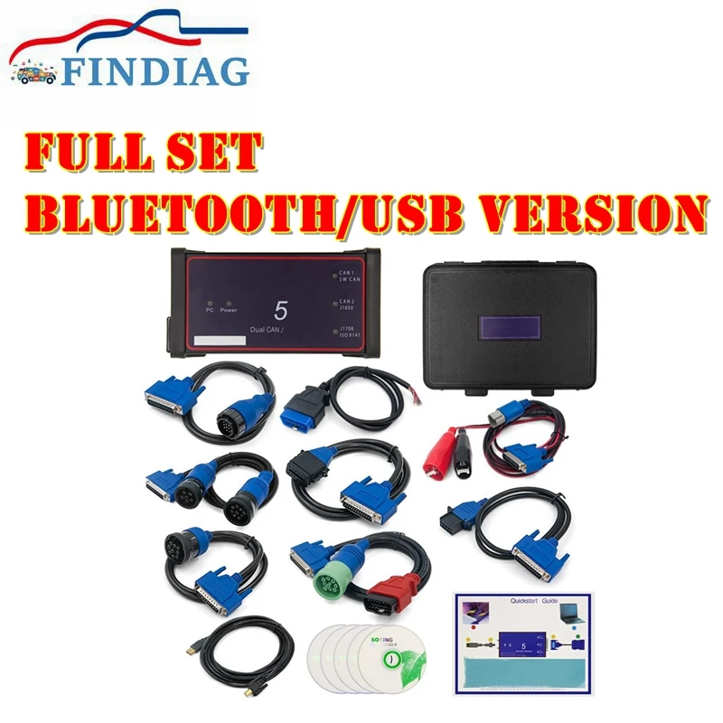 

USB/BT Dpa5 адаптер протокола Dearborn 5 сканер для тяжелых грузовиков DPA 5 работает для мультибрендов Поддержка нескольких языков