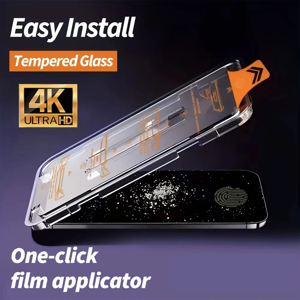 Premium Privacy Tempered Glass Screen Protector with One-Click Installation and Anti-Peep Technology