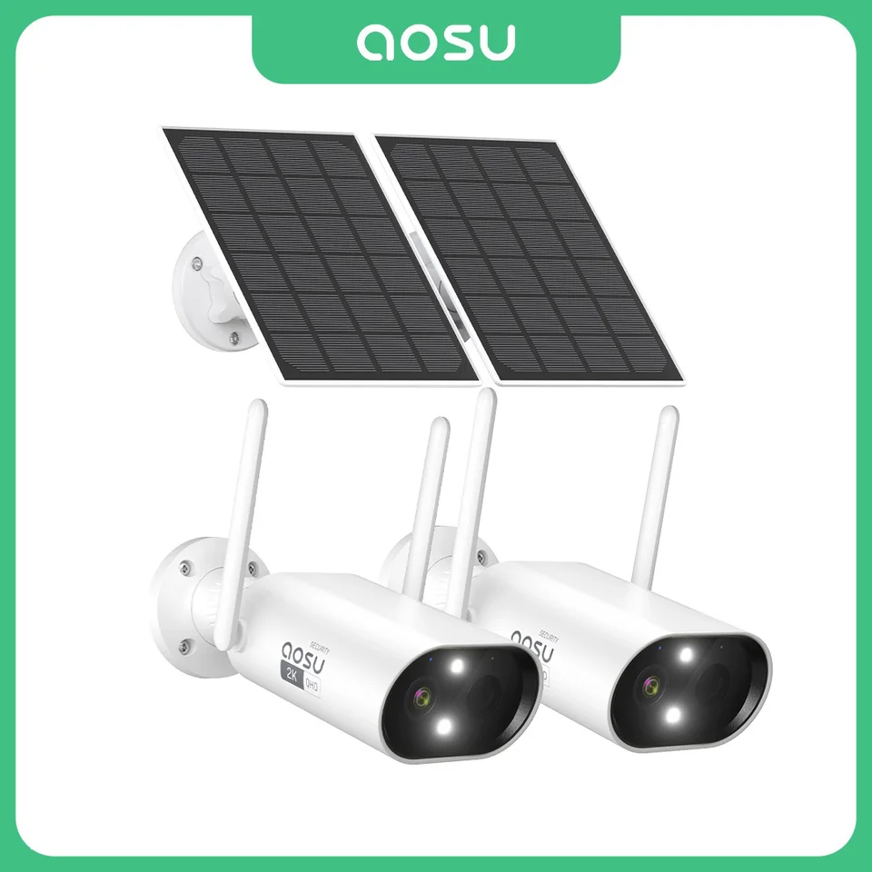 Solar Powered WiFi Security Camera with Color Night Vision