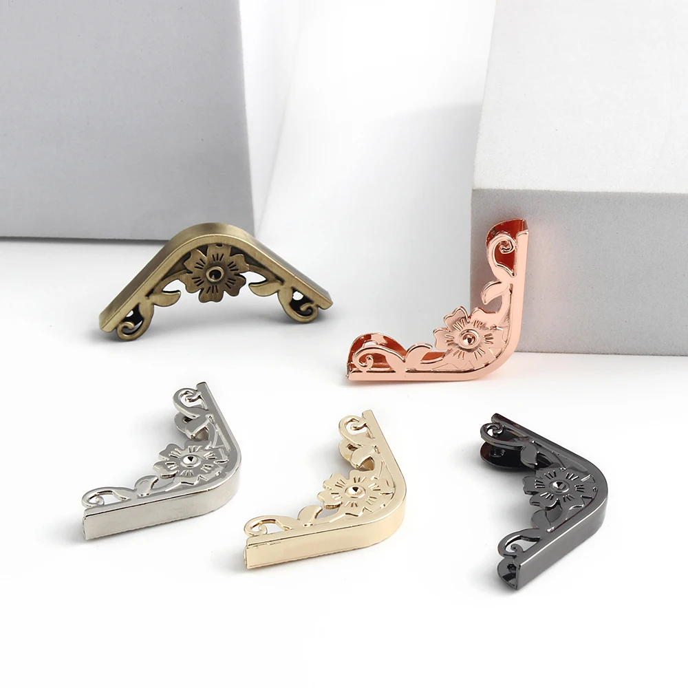 2/6/30PCS 31mm,35mm Handbag Edge Protection Hook Buckles For Bags Side Scrapbooking Cover Corner Album Metal Clasps Accessories