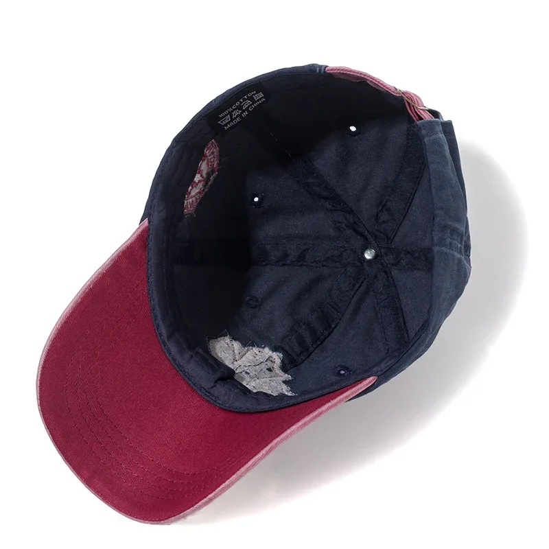 Unisex Washed Cotton Vintage Cap Canada Big Maple Leaf Embroidery Baseball Cap Men And Women Outdoor Sports Hats 5