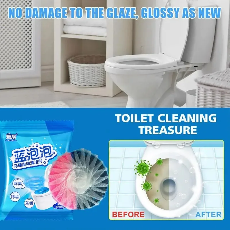 Toilet Cleaner Tablets 30pcs Toilet Tank Cleaners Rose Fragrance Stain Cleaning Deodorization toilet cleaner toilet cleaner tablets