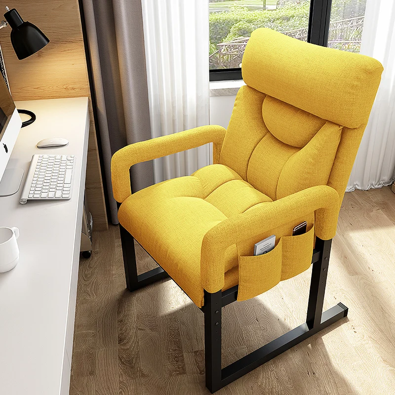 Armrest Pad Design Cushion Office Chair Lumbar Back Support Modern Lounge Work Chair Lazy Comfortable Silla Plegable Furniture