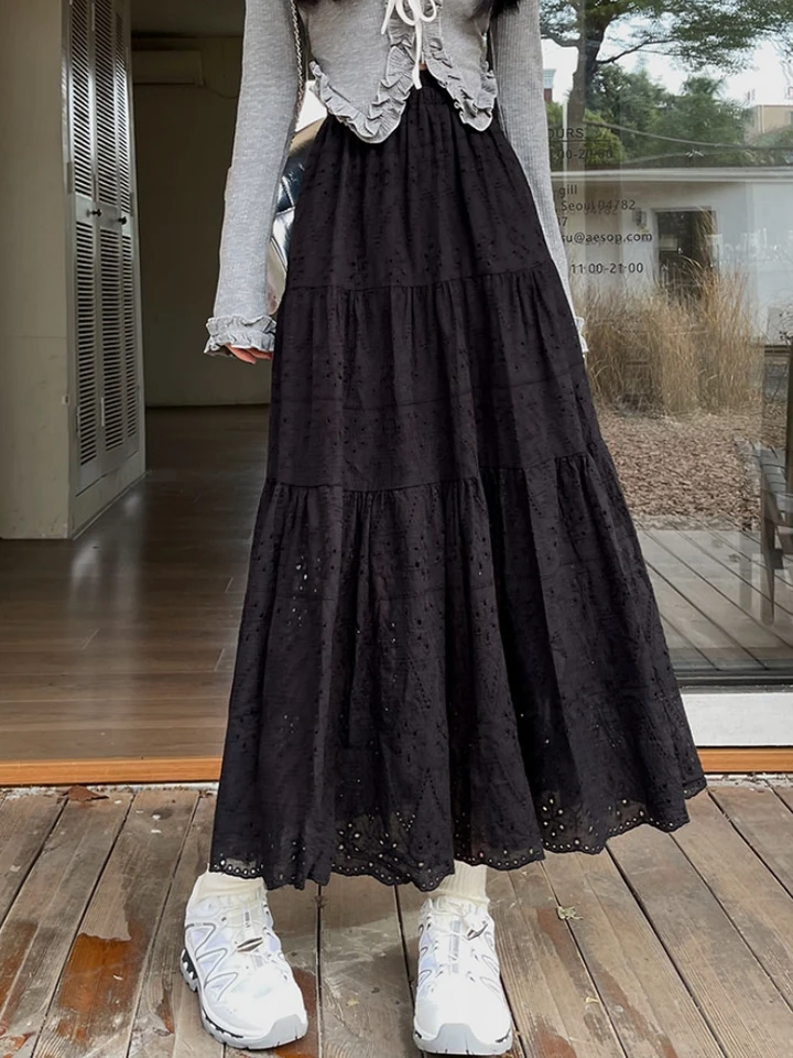 グッドグリーフ　CUT OFF HEM LONG SKIRT GOODGRIEF/グッドグリーフ CUT OFF HEM LONG SKIRT