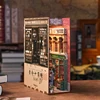 DIY Wooden Book Nook Shelf Insert Kits 84 Charing Cross Street Bookends Miniature Building Kits Bookshelf For Friends Gifts 1