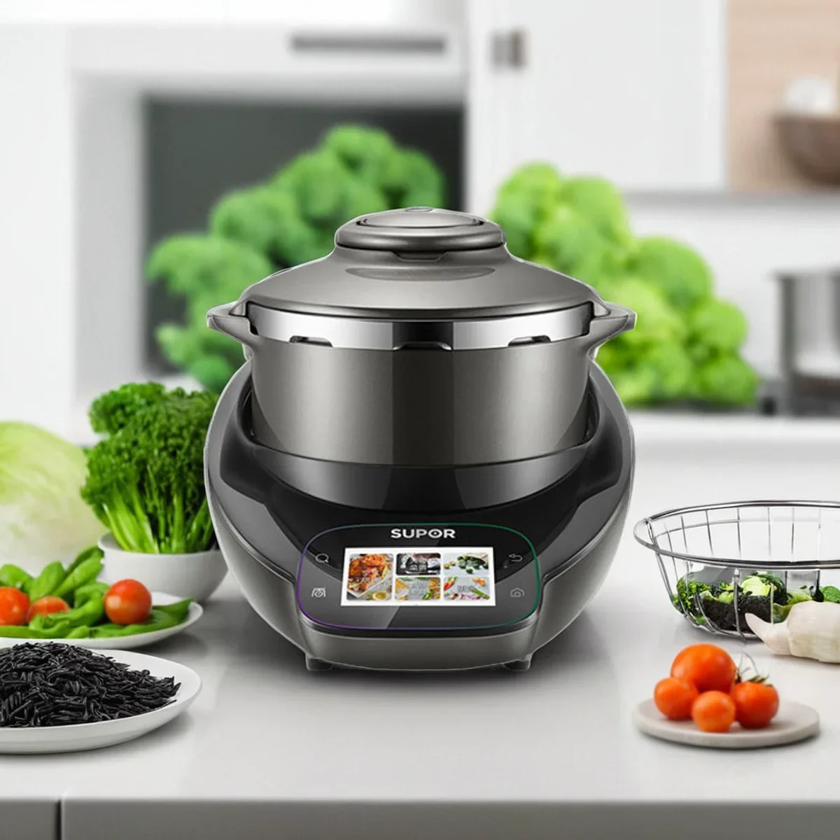 220V SUPOR Automatic Cooking Robot SY50MT01 Large Capacity Cook3 Pro ...