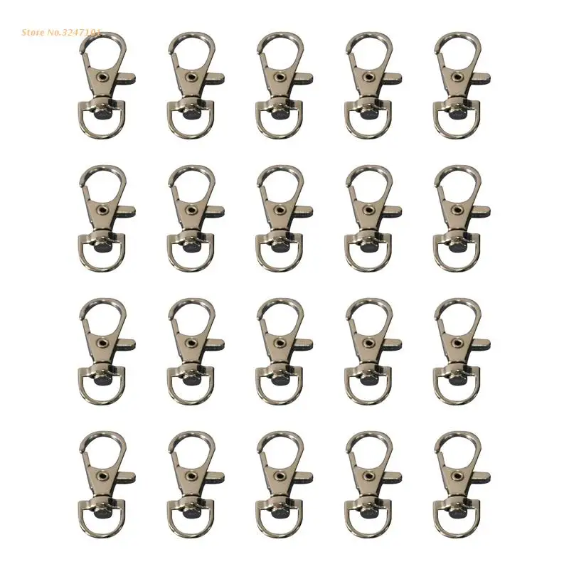 Parrot Cage Door Lock Metal Hooks for Bird Quail Wire Cages 20 Pieces Clips